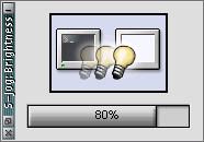 S-Jog brightness setting window